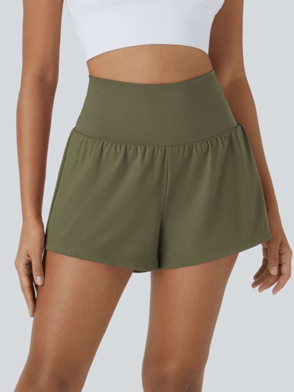 Halara SoftlyZero™ Airy Super High Waisted Cool Touch Yoga Shorts with Pockets - Picture 5 of 5